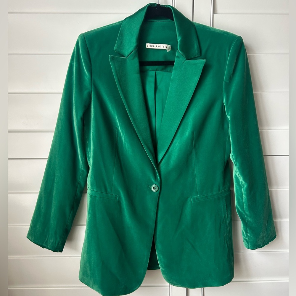 Alice + Olivia Vibrant Green Women's Blazer